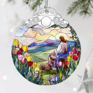 Jesus Christmas Decorations - Christmas Ornaments for Tree | Religious Holiday Ornaments | Christian Home Decor Religious Gifts | Christian Gifts | Gift Ideas | Xmas Gift