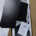 6 Drawer Dresser Black Modern Fluted Tall Wooden Chest Double Dresser for Bedroom, Living Room, Closet