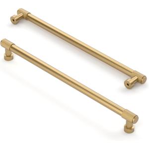 Asidrama 10 Pack 10 Inch(254mm) Champagne Bronze Cabinet Pulls Cabinet Handles Cupboard Handles Kitchen Cabinet Hardware for Cupboard Drawer Pulls