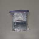 100 Self Seal PVC Pack Zipper Lock Bags,Clear Jewelry Anti Oxidation Bag Clarity Tarnish Prevention,Small Sealed Bag,Resealable packaging or Storage of Jewelry, Earrings and Rings (10.5x7.5cm/4x3inch)