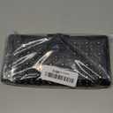 Shinywear Women's Black Long Skull Studded Purses Genuine Leather Card Holder Wallet