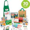 Melissa & Doug Fresh Mart Companion Set, Grocery Store Pretend Play Toys, Toy Kitchen Accessories & Play Food, Preschool Learning Toys for Girls & Boys 3+