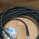 Sewer Jetter Kit for Pressure Washer 100FT, 5800PSI Drain Cleaner Hose 1/4 Inch NPT Corner, Rotating and Button Hose Sewer Jetting Nozzle Pearl Corsage Pin Waterproof Tape with 2 Spanner