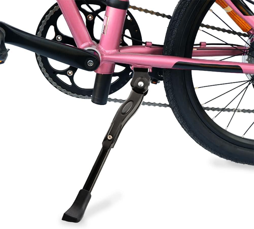 USONG Bike Kickstand Children's Bicycle Kickstand Single-side Stand Folding Bicycle Center Bracket 12" 14" 16" 18" 20" Bike Racks (For 14"-16" Bike)