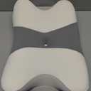 Cervical Neck Pillow for Pain Relief - Ergonomic Side Sleeper Pillow for Neck Support, Cooling Memory Foam Pillows for Sleeping, Contour Pillow Orthopedic Bed Pillow for Back Stomach Sleepers (White & Grey)