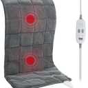 Heating Pad for Back - Weighted Heated Pad for Neck, Shoulder, Cramps and Knee, 3 Massage Modes & 3 Heat Levels, Auto Shut Off, Warm Gifts for Adult, 33"x18"