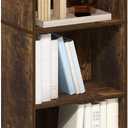 Furinno LUDER Book Shelf, 5-Cube Bookshelf, Bookcase with Open Shelf, 9.4 x 15.8 x 52, for Living Room, Bedroom, Home Office, Amber Pine