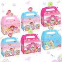 umoni 24pcsCandyland Party Favor Treat Box Candyland Lollipop Design Goody Gift Boxes for Candy Theme Birthday Party Baby Shower Supplies