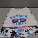 Baby Boy Clothes Toddler Boy Summer Outfits Kids Sleeveless Tank Tops Shorts Set Letter Print Hawaii Beach Clothes