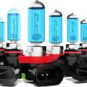 Light Bulbs Fit For Ford Escape 2013-2016, 9005 H11 9145 High Low Beam Fog Lights High Performance Halogen Headlight Bulb Combo, 6000K White Light, Pack of 6