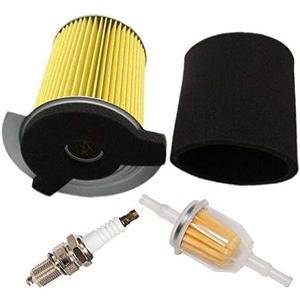 HIFROM Air Filter Pre-Filter with Spark Plug Fuel Filter Tune Up kit Replacement forYamaha G1 2 Cycle 1978-1989 Gas Golf Cart and G14 4 Cycle 1995-1996 Gas Golf Cart Replace J10-14417-00 JF7-14450-01