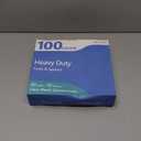 100 Count Plastic Silverware Heavy Duty -50 Forks, 50 Spoons, BPA-Free, Heat Resistant, Disposable Plastic Utensils Set, Plastic Cutlery Set, Plasticware Suitable for Party Everyday Use (100 Combo Set(Spoons+Forks))