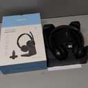 TECKNET Wireless Headset, 5.3 Bluetooth Headset with AI Noise Cancelling Mic, Computer Headset Rechargeable, USB Dongle, Charging Base, On-Ear Headphones for Trucker/ Remote Work/ Call Center