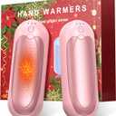 Hand Warmers Rechargeable 2 Pack, 2025 Upgraded Electric Portable Hand Warmers 7000mAh Electric Portable Pocket Heater with 3 Levels Warmth, Gift for Women Men
