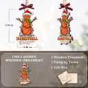 3 x Basketball Ornaments 2026 - Thoughtful Basketball Lovers Gifts for Boys Girls Coach Player Team, Sport Gifts for Teens, Christmas Ornaments for Tree Decor, Birthday Gift for Friends Sport Fans