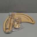 ZOCONE Multifunctional Beech Wood Embroidery Hoop Stand with 2 Pcs 6'' 8'' Embroidery Hoops, Adjustable Rotated Embroidery Stand Cross Stitch Stand, Embroidery Hoop Holder for Embroidery Project (D)