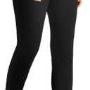 CADITEX Womens Joggers with Pockets,Stretch Active Drawstring Sweatpants Women for Travel Workout Running (Small, Black)