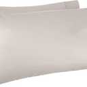 Basics 400 Thread Count Cotton Pillow Cases, King, Set of 2, Dark Gray, 40" L x 20" W