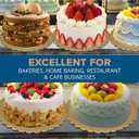 2 x 4 Pack Cake Boards Golden Round Cake Circles 6, 8, 10, 12 Inch Cake Base Cardboard, 1 of Each Size Set for Baking Cake, Gold