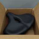 Oversized Bike Seat for Men & Women Comfort, Extra Wide Soft Padded Bicycle Seat Cushion, Large Comfortable Replacement Saddle for Peloton, Stationary Exercise Bike, Cruiser, Ebike, City Bike , Black 