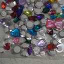 RICHNESS 110pcs Self Adhesive Craft Jewels Jumbo Bling Crystal Gem Stickers Assorted Shapes Colors Rhinestone Stickers for Arts & Crafts Projects