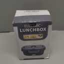 Vabaso Electric Lunch Box Food Heater, Electric Heating Lunch Boxes Lunch for Adults/Men/Car/Truck/Work, 1.5L Removable 304 Stainless Steel Container, 80W, 110V/12V/24V, with Fork & Spoon (Blue Gray)