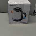 Chefman 1.7-Liter Electric Tea Kettle w/ Borosilicate Glass and Automatic Shutoff - Black