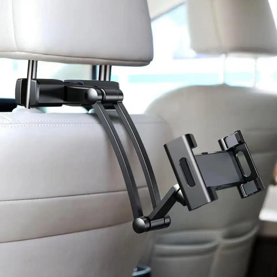 Aluminium Alloy Universal Car Phone Mount - Adjustable Tablet Holder for Rear Seat Style - Compatible with iPad Pro/Air/Mini, Nintendo Switch