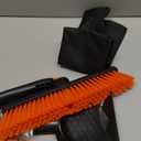 45" Extendable Snow Brush and Ice Scrapers for Car Windshield [360 Rotating Snow Brush Head] Military-Grade Sturdy Ice Scraper for Sedans, SUVs and Trucks Easy Storage Orange