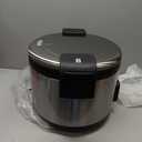 Winco Commercial-Grade Electric Rice Cooker with Hinged Cover, 30 Cup