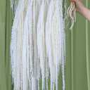 15Pcs Ivory White Dried Hanging Amaranthus Flowers - 23"-27" Cascading Dried White Flower Stems for Wedding Arch, Vase Arrangements, Home Decor, Table Centerpieces