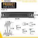 PartsBroz SKK-7A SKK-8K for Samsung Washer Dryer Stacking Kit 27 Inch SKK7A SKK8K WF45T6000AW WF42H5000AW