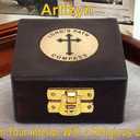 Trust in The Lord with All Your Heart Proverbs 3: 5-6 Quote Religious Compass with Wooden Box, Graduation Day Gifts, Baptism, Confirmation & Communion Compass for Men & Women, Greeting Card Included