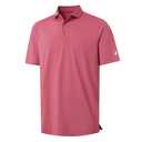 MICHEL ROUEN Men's Polo Shirts Short Sleeve Dry Fit Performance Athletic Casual Pinstriped Golf Shirts for Men, M