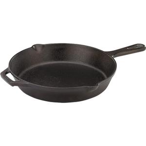 Mercer Culinary Pre-Seasoned Cast Iron Skillet, 10.25-Inch (Black)