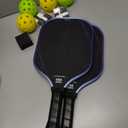 Pickleball Paddles Set of 2 - Graphite Carbon Fiber Pickle Ball Paddle Composite -USAPA Approved Pro Pickle Racket -14mm Lightweight PP Honeycomb Core -Men's and Women's Outdoor Game Gift Set/Blue
