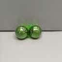 Christmas Tree Hanging Decorations: 12 Pcs Green Christmas Tree Ornaments with Fluffy Feather Hair, Cute Christmas Thief Themed Xmas Balls for Kids Gift, Home Tree Mantel Office Party Decor