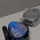 QingSong Full Face Snorkel Mask for Adults, Snorkeling Gear with Camera Mount, 180 Degree Panoramic View Snorkel Set Anti-Fog Anti-Leak (Large-X-Large, 2 Pack -Blue+Green)