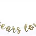 11 Years Loved Banner Sign Gold Glitter for 11th Birthday Party Decorations Anniversary Decor Pre-assembled Bunting Photo Booth Props