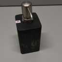 Soap Dispenser, 15 Oz with with Brushed Nickel Pump,Refillable Liquid Square Decorative Soap Dispenser for Hand Soap,Dishwashing Liquid and Hand Lotion-Black Marble Style