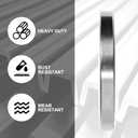 BOLEXINO #12 Stainless Steel 1/8" Meat Grinder Plate, Heavy Duty 3mm Fine Plate For Franks, Hot Dogs