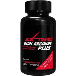 Extreme Dual ARGININE Plus with Vitamin B Complex - Boost up Energy & Vitality for Men's Sports Performance (1,000mg x 120 Tablets, 2 Months Supply) Exp 10/22/25