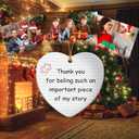 3 x Thank You Gifts Christmas Ornament 2025,Ceramic Christmas Ornament Appreciation Gifts for Teacher Women Men Boss Nurse Friend,Christmas Tree Decorations Hanging Ornament Xmas Keepsake Gift Ideas