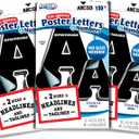 ArtSkills Paper Poster Letters and Numbers for Projects and Crafts, 4" and 2.5", Black, 150 Pieces - Multiple Sheets Per Letter Pad - Pack of 3 (3 Count)