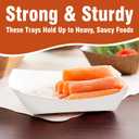 2 x 2lb White Paper Food Trays - Pack of 100ct