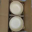 AmorArc Ceramic Dinnerware Sets, Wavy Rim Stoneware Plates and Bowls Sets,Dishwasher & Microwave & Oven Safe Dishes set, Service for 4 (12pc)