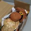 Ogrmar 15 Inch 2 Pack Stuffed Turkey Couple Doll Thanksgiving Tabletop Decorations Exquisite Handmade Turkey Plush Doll Kit for Autumn Harvest Home and Room Table Ornaments