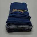 Premium Kitchen Dish Hand Towels (20x 28, 6 Pack) | Large,Cotton Flat & Terry Highly Absorbent Tea Towels Set with Hanging Loop | Navy Blue