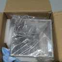 Cliselda Acrylic Display Case with Black Base 4x4x4 inch, Clear Square Acrylic Box Cube Small Storage Containers, Fully Assembled Dustproof Plastic Display Box for Collectibles Action Figures