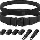 KRYDEX Duty Belts Law Enforcement 2 Inch Police Belt Nylon Duty Belt with Belt Keepers (Small)